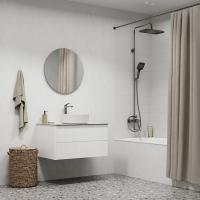 Душевая система 35к IDDIS PARGM3Fi06 "Parker" лейка "Тропический душ" ГРАФИТ матовый