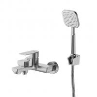 Смеситель для ванны 35к Milardo MAZBN00M02 "Maze" нерж. сталь, САТИН