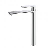 Смеситель для раковины 35к Milardo MAZBN01M01 "Maze" высокий, литой, нерж. сталь,  п/гайку, САТИН