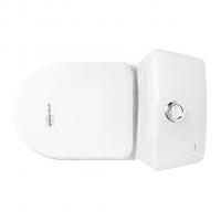 Унитаз-компакт "Рондо" (кос, нижн, арм. 2 реж. Уклад, сид. полипроп.) (Sanita)