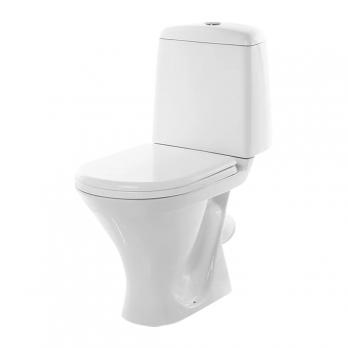 Унитаз-компакт "Рондо" (кос, нижн, арм. 2 реж. Уклад, сид. полипроп.) (Sanita)