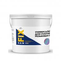 Уплотнительная паста 450г SANFIX универсальная, графит, ведро