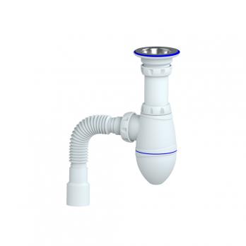 Сифон 1 1/4*32 M222 с гофрой 32*40*50  UNICORN