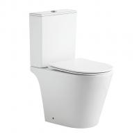 Унитаз-компакт безободковый WAVE NORD Tornado3.0,гор,ниж,2-кн.арм,сид.полипр,м/л,быстр,БЕЛЫЙглянец