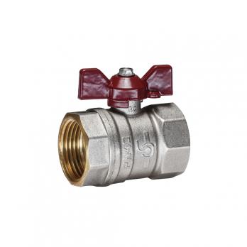 Кран шаровой 1'' вн/вн бабочка TEMPER