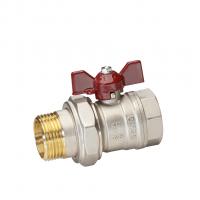 Кран шаровой 1'' вн/нар бабочка TEMPER