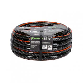 Шланг полив. арм. непрозр. 3-слойный 19мм бухта 25м (вес 5 кг) ПВХ "Bravura 3 crystal" 3/4"