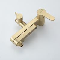 Душевая система 35к G2499-33 GAPPO нерж. сталь, лейка "Тропический душ", ЗОЛОТО сатин