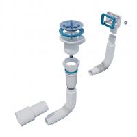 Гофросифон 1 1/2"*40*50 (1450мм) GS50145 прямоуг. перелив, ИНКОПЛАСТ (винт М6*60 и М6*30)