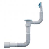 Гофросифон 1 1/2"*40*50 (800мм) GS5080 прямоуг. перелив, ИНКОПЛАСТ (винт М6*60 и М6*30)