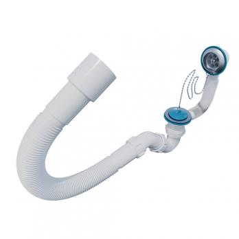 Обвязка на ванну 1 1/2*40 с гофрой 40*40*50 (1450мм) с вып. и переливом SB01145 ИНКОПЛАСТ