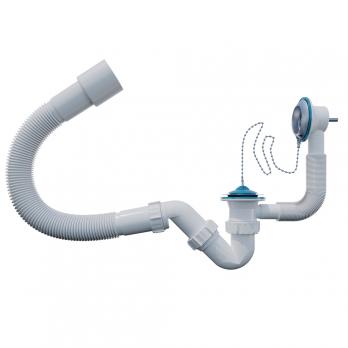 Обвязка на ванну 1 1/2*40 с гофрой 40*40*50 (1450мм) с вып. и переливом SB01145 ИНКОПЛАСТ