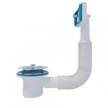 Перелив д/мойки 1 1/2 VP11270 ИНКОПЛАСТ прямоуг. гибкий