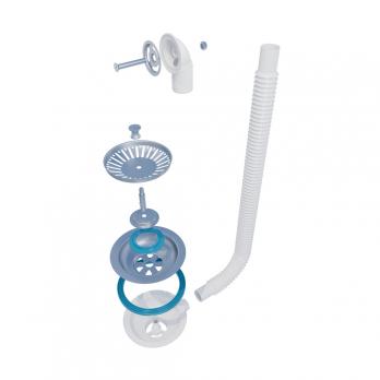 Перелив д/мойки 3 1/2 VP3000 ИНКОПЛАСТ круглый гибкий