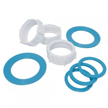 Ремкомплект набор прокладок и гаек к сифону для моек/ванны RK-04 ИНКОПЛАСТ