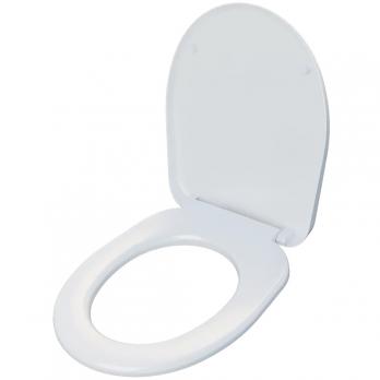 Сиденье для унитаза "Рио" голубовато-белое ИНКОЭР с микролифтом