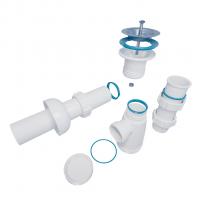 Сифон 1 1/2*40 с трубой 40*40 (L-200мм) с розеткой BG4080T ИНКОПЛАСТ (винт М6*80)