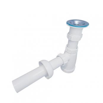 Сифон 1 1/2*40 с трубой 40*40 (L-200мм) с розеткой BG4080T ИНКОПЛАСТ (винт М6*80)