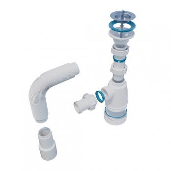 Сифон 1 1/4*32 "МИНИ" с гофрой 32*40*50 (1450мм) BG30145 ИНКОПЛАСТ (винт М6*80)