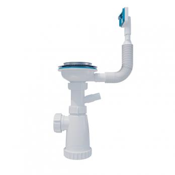 Сифон 3 1/2*40 с носиком прямоуг. переливом BKS4000W ИНКОПЛАСТ