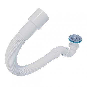 Сифон для душ. поддона 40*40 с гофрой 40*40*50 (800мм) BT8080 ИНКОПЛАСТ