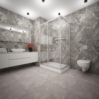 Душ.ограждение City Trend PRO Grey 1200*800*1850 прямоуг (стекло 4мм прозр, серый ал. проф,без подд)