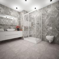 Душ.ограждение City Trend PRO White 1200*800*1850 прямоуг (стекло 4мм прозр, бел.ал.проф,без подд)