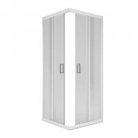 Душ.ограждение City Trend White 900*900*1850 квадрат (стекло 4мм прозр, белый ал. проф, без поддона)