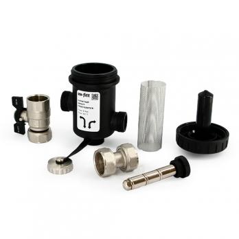 Фильтр самоочищающийся магнитный  3/4'' вн/вн дешламатор для котла , корпус черн. пластик Uni-Fitt