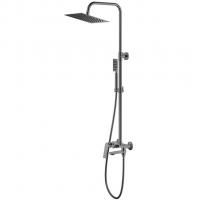 Душевая система 35к HB24533-3 HAIBA лейка "Тропический душ" оружейная сталь