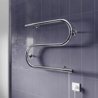 Полотенцесушитель MIXLINE SIMPLE S 40x40 (кнопочный выкл, 100 Вт) ХРОМ