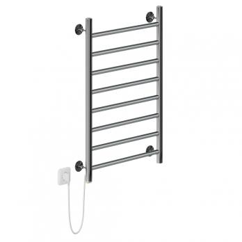 Полотенцесушитель MIXLINE VEGA  80х50 (кноп выключатель, 340 Вт, 8 перекладин, левый) электрический