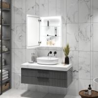 Зеркальный шкаф MIXLINE "Симпл" 500*700 (ШВ) универсальный,механический выкл., светодиодная подсветк