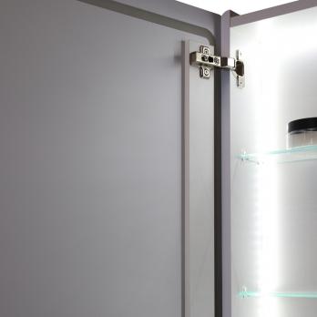 Зеркальный шкаф MIXLINE "Симпл" 500*700 (ШВ) универсальный,механический выкл., светодиодная подсветк