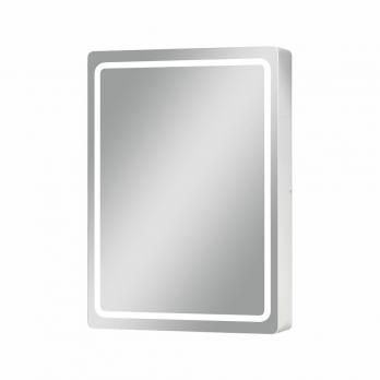 Зеркальный шкаф MIXLINE "Симпл" 500*700 (ШВ) универсальный,механический выкл., светодиодная подсветк