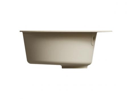 Мойкa ML-GMU01 УЛЬТРА круглая, бежевый камень, 475 мм (глуб. чаши 170)