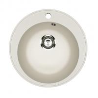 Мойкa ML-GMU01 УЛЬТРА круглая, белый камень, 475 мм (глуб. чаши 170)