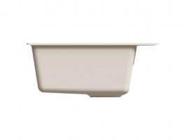 Мойкa ML-GMU02 УЛЬТРА прямоугольная, белый камень, 425*485 мм (глуб. чаши 175)