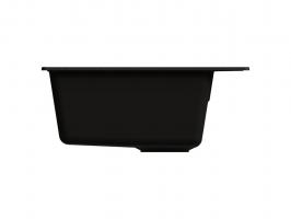 Мойкa ML-GMU02 УЛЬТРА прямоугольная, черный камень, 425*485 мм (глуб. чаши 175)