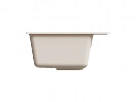 Мойкa ML-GMU03 УЛЬТРА прямоугольная, белый камень, 490*420 мм (глуб. чаши 170)