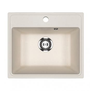 Мойкa ML-GMU03 УЛЬТРА прямоугольная, белый камень, 490*420 мм (глуб. чаши 170)