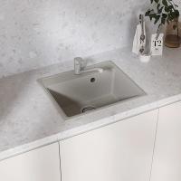 Мойкa ML-GMU03 УЛЬТРА прямоугольная, серый камень, 490*420 мм (глуб. чаши 170)