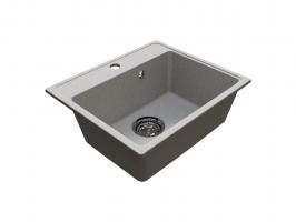 Мойкa ML-GMU03 УЛЬТРА прямоугольная, серый камень, 490*420 мм (глуб. чаши 170)