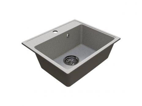 Мойкa ML-GMU03 УЛЬТРА прямоугольная, серый камень, 490*420 мм (глуб. чаши 170)