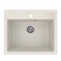 Мойкa ML-GMU04 УЛЬТРА прямоугольная, белый камень, 565*495 мм (глуб. чаши 175)