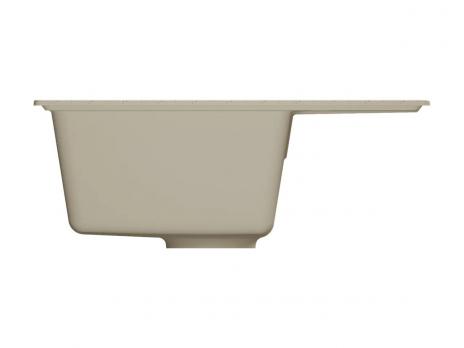 Мойкa ML-GMU05 УЛЬТРА с крылом, бежевый камень, 575*495 мм (глуб. чаши 190)