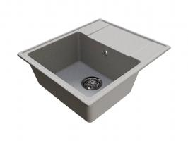 Мойкa ML-GMU05 УЛЬТРА с крылом, серый камень, 575*495 мм (глуб. чаши 190)