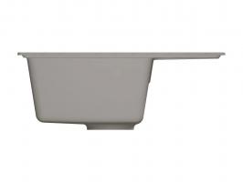 Мойкa ML-GMU05 УЛЬТРА с крылом, серый камень, 575*495 мм (глуб. чаши 190)