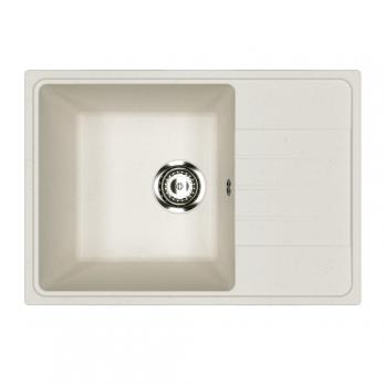 Мойкa ML-GMU06 УЛЬТРА с крылом, белый камень, 600*420 мм (глуб. чаши 170)