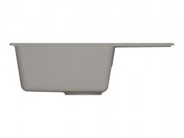 Мойкa ML-GMU06 УЛЬТРА с крылом, серый камень, 600*420 мм (глуб. чаши 170)